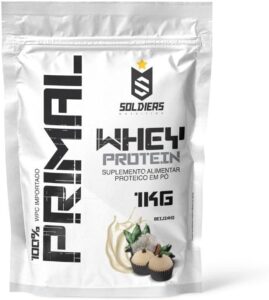 Whey Protein Primal 1Kg – Importado – Soldiers Nutrition Sabor:Beijinho