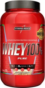 Integralmédica – Whey Protein Concentrado Cookies and Cream 100% Pure – 21g de Proteína por Scoop, Suplementação Alimentar Pós-Treino, Fórmula Enriquecida com BCAAs – Pote 900g